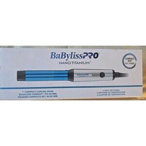 NEW Babyliss Pro Nano Titanium 1" Compact Curling Wand for Hair